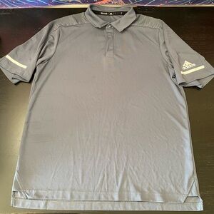 Adidas Men's Dark Gray Polo Shirt